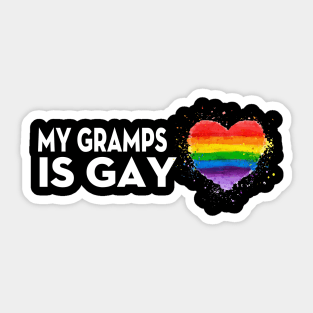 My Dad is Gay t-shirt - Gay LGBT Pride MY GRAMPS Sticker